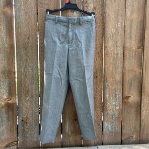 LRL Boys Gray Dress Pants Slacks Wool Blend Waist Tighteners Size 8